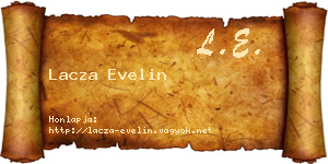 Lacza Evelin névjegykártya