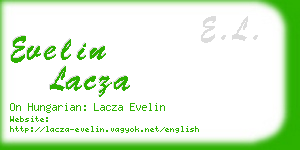 evelin lacza business card